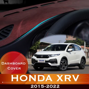 Для Honda XRV 2015-2022 Приборная Панель Автомобиля Избегайте Освещения Накладкой Приборной Платформы Крышка Стола Кожаный Противоскользящий Коврик Приборная Панель Ковер 2021 2020