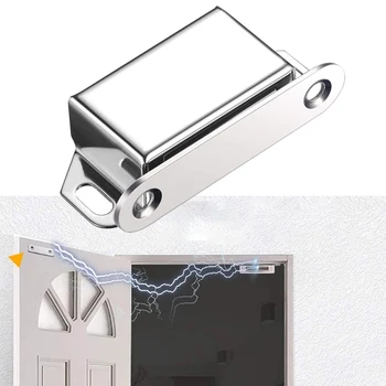 Сильный магнитный дверной стопор Дверные защелки для шкафа Защелка мебельных дверей Магнитный замок для шкафа Ультрамагнитный инструмент для всасывания дверей