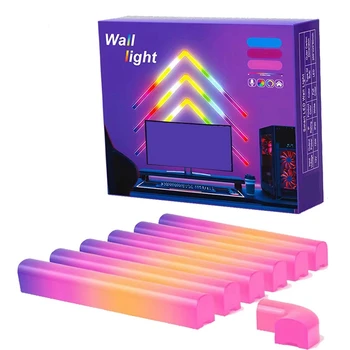 С US Plug Красочная Удобная световая панель DIY Atmosphere Night Light APP Музыкальный Ритм подсветка телевизора