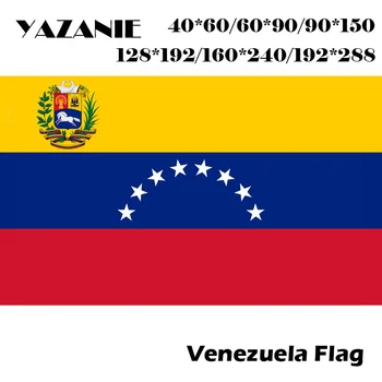 ЯЗАНИ 60*90 см/90*150 см / 120* 180 см / 192*288 см Национальный флаг Венесуэлы Логотип Sports Fly Company Баннеры World Custom Flag Баннеры
