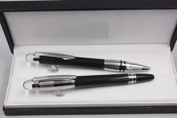 Роскошная Шариковая Ручка mb Monte Из Черной Смолы Diamond Office Signature Roller Ball Blance Pen Гелевые Чернила Для Письма Авторучками
