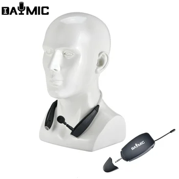 Профессиональный беспроводной микрофон с клипсой на шее для обучения речи
