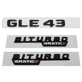 3D ABS Черный Значок Заднего Багажника Автомобиля Буквы Наклейка Логотип GLE43 Эмблема 4MATIC Для Mercedes GLE 43 AMG W166 W167 C292 Аксессуары