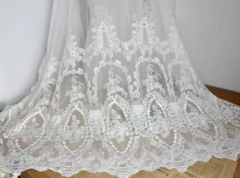 Качественная марлевая ткань с двусторонним расположением хлопчатобумажной нити, ткань для вышивки, высококачественное свадебное платье, цельный материал для платья