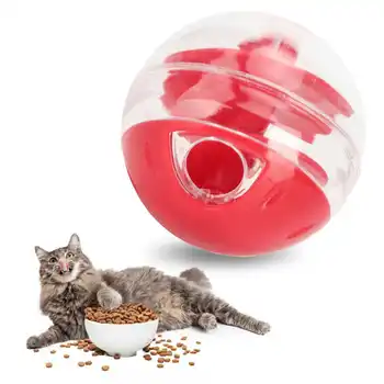 Шарик для раздачи кошачьего лакомства, устойчивый к укусам Интерактивный шарик-головоломка для медленного кормления домашних животных для котенка N