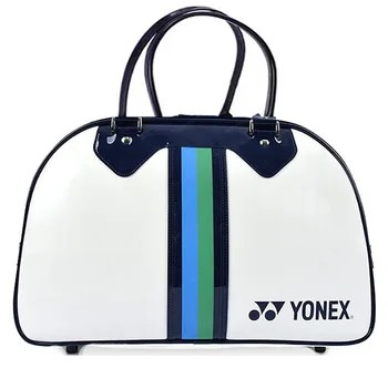 Оригинальная спортивная сумка для ракеток YONEX, водонепроницаемая сумка-тоут из синтетической кожи, Максимум на 2 ракетки, дизайн с 1 отделением