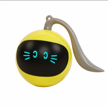 USB-автоматический катящийся мяч, умные игрушки для кошек, аксессуары для собак, Обучающий Электрический Самодвижущийся интерактивный щенок, котенок, игрушка для домашних животных