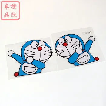 2ШТ Автомобильных наклеек Doraemon SWAG, Мультяшное Милое украшение для бампера, зеркала заднего вида, окна багажника, мотоцикла Ebike C40
