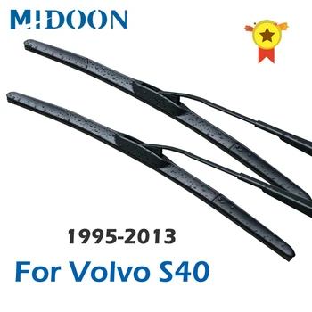 Щетки стеклоочистителя MIDOON для Volvo S40 Подходят для боковых рычагов/крючков/кнопочных рычагов Модельного года с 1995 по 2013 год