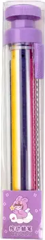 2 шт разноцветных карандашных ручек - выдвижные ручки-челноки, 8 цветов, прозрачный бочкообразный цветной карандаш, сувениры для детских вечеринок, Art Graff