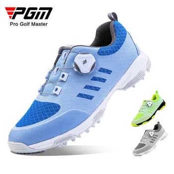 Женская обувь PGM Golf с защитой от бокового скольжения, спортивная обувь, кружевной верх из дышащей сетки