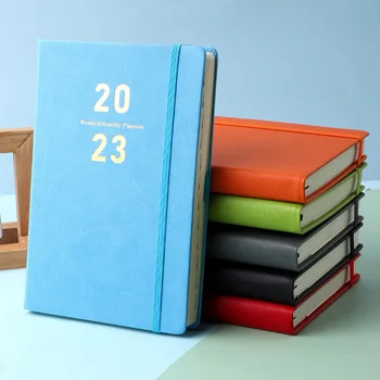 Расписание на 2023 год на английском языке формата А5, Записная книжка на внутренней странице, 365 Календарей для тайм-менеджмента, Блокнот, канцелярский планировщик, Повестка дня в школьном офисе.