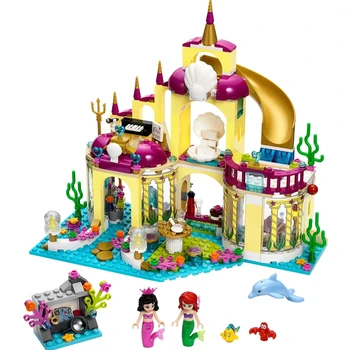 Принцесса Под водой, приятель-туз, строительные блоки, друзья, кирпичи, игрушки для девочек, игрушки для девочек, фигурки, игрушки