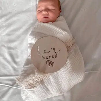 Новорожденный Хлопчатобумажные Обертывания с кисточками Детское Муслиновое Пеленание Детская Коляска Банное Полотенце Стеганое Одеяло