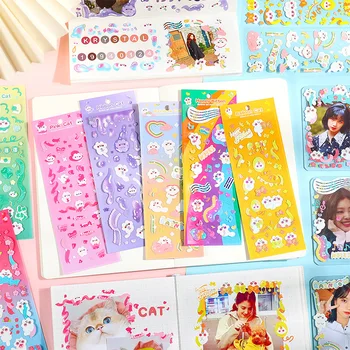 Полный набор наклеек для скрапбукинга Bobo Journal Diary Deco Kawaii Idol Kpop Binder открытки DIY наклейки школьные канцелярские принадлежности