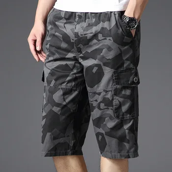 Хлопчатобумажные шорты мужские Новые летние шорты до колена, классическая брендовая удобная одежда, Шорты, мужские короткие мягкие брюки W01