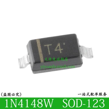 Переключающие диоды для поверхностного монтажа T4 1N4148 100ШТ 1N4148W SOD-123