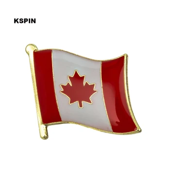 Значок с флажком Канады на лацкане, значок-брошь, значки 1ШТ KS-0083