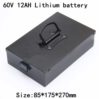 Настройте литий-ионный аккумулятор 60v 10ah 12ah с ячейками 18650 для электромобиля мощностью 1200 Вт, электрического скутера + зарядное устройство 2A