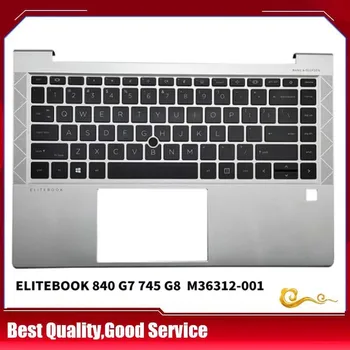 YUEBEISHENG New/org Для HP ZBOOK HP elitebook 840 G7 G6 Подставка для рук Верхняя крышка клавиатуры США M36312-001, Серебристый