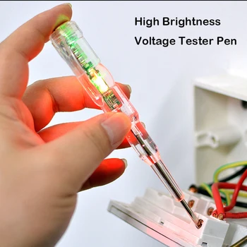 Интеллектуальная ручка-тестер напряжения переменного тока Бесконтактный Индукционный Тестовый карандаш Вольтметр Детектор мощности Индикатор электрической отвертки