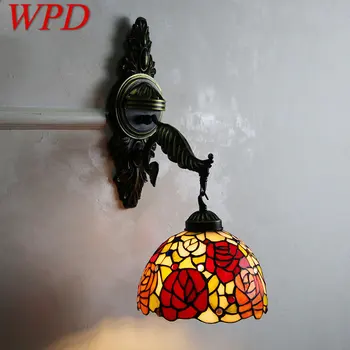 WPD Настенный светильник Tiffany LED Винтажный Креативный Дизайн Бра для домашней гостиной Декор коридора отеля