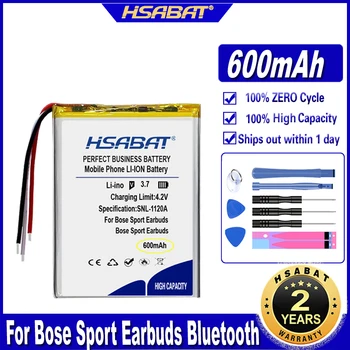 Спортивные наушники HSABAT аккумулятор емкостью 600 мАч для спортивных наушников Bose зарядная коробка для гарнитуры Батареи