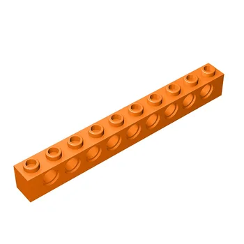 Строительные блоки EK Совместимы с Lego 2730 Technical Brick 1 x 10 с Отверстиями MOC Аксессуары Сборочный Набор Деталей Bricks DIY