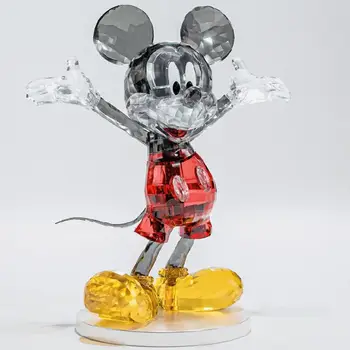 Хрустальные блоки Disney Микки Маус Украшение стола Мультяшная модель своими руками Minnie Micro Building Brick Фигурки Игрушки