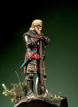 Новый рыцарь 1/32 54 мм в разобранном виде с боевым топором, 1330-50 54 мм Комплект из смолы, игрушки своими руками, неокрашенные наборы