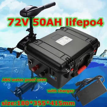 водонепроницаемый 72V 50Ah lifepo4 литиевый аккумулятор с BMS для 5000 Вт AGV велосипедный спорт скутер Вилочный погрузчик инвертор автомобиля + 10A зарядное устройство