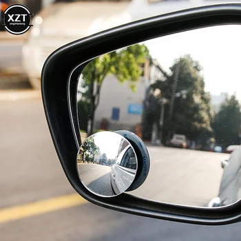Универсальное Зеркало Слепой Зоны для Помощи при парковке на 360 ° HD Автомобильное Зеркало Заднего Вида Безрамное Ультратонкое Широкоугольное Выпуклое Зеркало заднего Вида