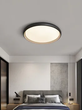 Скандинавский ультратонкий круглый светодиодный потолочный светильник для спальни, современный минималистичный светильник, роскошный дизайнерский креативный кабинет, лампа для гостиной