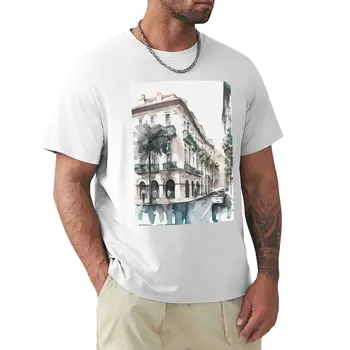 САН-Себастьян: О, Сан-Себастьян!: Футболка со стихотворением о акварели, короткая футболка, винтажная одежда, топы, футболка с коротким рукавом, мужские футболки