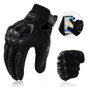 Перчатки Мотоциклетные Мужские Guantes Moto Gant С сенсорным экраном, Дышащие Мотоциклетные Гоночные Перчатки для езды на велосипеде, Летние Защитные Перчатки
