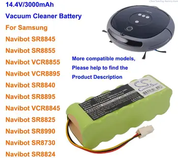 GreenBattery3000mAh Аккумулятор для Samsung Navibot SR8875, SR8877, SR8857, SR8895, SR8896, SR8897, SR8898, SR8990, SR8F30, SR8F31, SR8F40