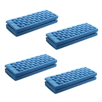 4X персонализированных складных поролоновых водонепроницаемых подушечек для сидения (синий)