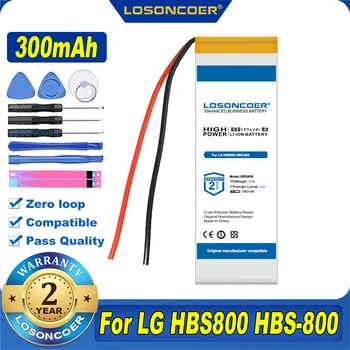 100% Оригинальный LOSONCOER Новый Аккумулятор Емкостью 300 мАч Для LG HBS800 HBS-800 Bluetooth Наушники Гарнитуры Батареи