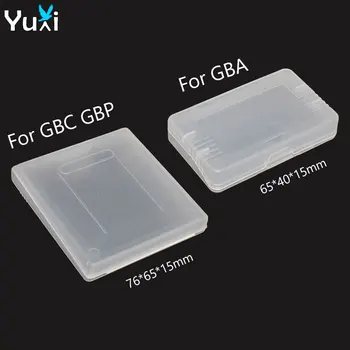 YuXi 1шт Прозрачный Ящик Для Хранения Карт, Защита От Пыли, Защитный Чехол Для Игровых Карт, Коробка Для Gameboy Color Pocket Advance GBC GBP GBA