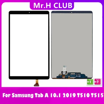 Высококачественный ЖК-дисплей для Samsung Galaxy Tab A 10.1 2019 T510 T515 T517 SM-T515 SM-T510 ЖК-дисплей с сенсорным экраном и цифровым преобразователем в сборе