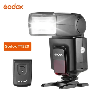 Встроенная Вспышка Godox TT520 Электронная Speedlite + AT-16 2.4G Беспроводной Триггерный Передатчик Руководство по Режиму S1 S2 для Canon Nikon Pentax