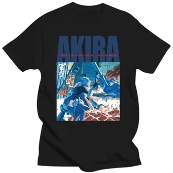 Akira 1988 Натуральная футболка V7 Manga K. Otomo Tokyo 100% Хлопок Размеры S 5Xl хлопковая футболка мужская летняя модная футболка евро размер