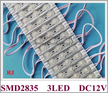 Светодиодный световой модуль для букв sign channel SMD 2835 DC12V 3 led 1,5 Вт IP68 эпоксидная смола водонепроницаемая 66 мм x 13 мм алюминиевая рассеивающая линза