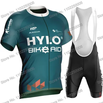 2023 Велосипедная одежда Bike Aid, Летний комплект из джерси для велоспорта, мужские рубашки для шоссейных велосипедов, костюм с короткими рукавами, велосипедные шорты-нагрудники