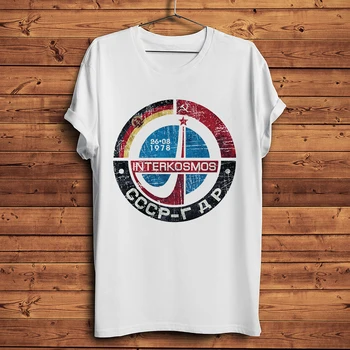 CCCP аэрокосмическая Космическая программа satellite USSR Советский Союз футболка белая повседневная homme унисекс уличная футболка без наклеек футболка