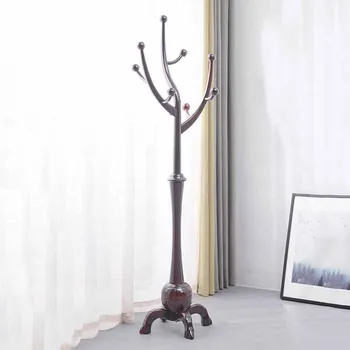 Вешалка для одежды в спальне с деревом, Стоящая Вешалка для шляп, Деревянная вешалка для прихожей, Напольная Дизайнерская мебель Colgador Ropa XY50CR