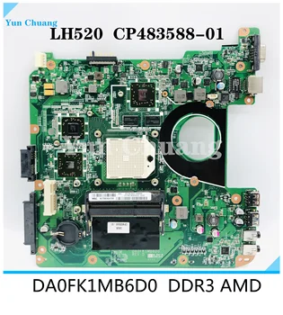 CP483588-01 DA0FK1MB6D0 Материнская плата для ноутбука Fujitsu LIFEBOOK LH520 материнская плата DDR3 AMD 100% тестовая работа