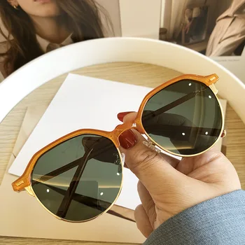 Новые солнцезащитные очки в ретро-оправе с модным поляризатором для мужчин и женщин Уличная фотография Активный отдых