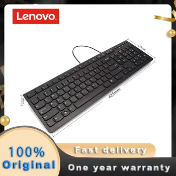 Lenovo K5819 Usb Белая Проводная Клавиатура Водонепроницаемые Ноутбуки Игровые Клавиатуры Полный Ключ Без Перфорации Черные Колпачки для Компьютерных Офисных