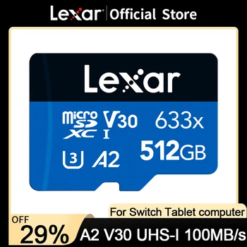 Lexar Micro SD Карта Новая Оригинальная 128 ГБ 32 ГБ 64 ГБ 256 ГБ 512 ГБ Карта Памяти A1 A2 Class10 TF Флэш-Карта для Спортивной Видеокамеры Дрона